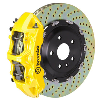 compare product Brembo 12-18 A6 3.0T/12-18 A7 3.0T Front GT BBK 6 Piston Cast 380x34 2pc Rotor Drilled- Yellow