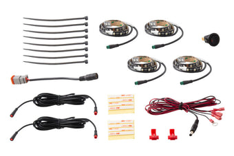 compare product Diode Dynamics RGBW Footwell Strip Kit 4pc Multicolor
