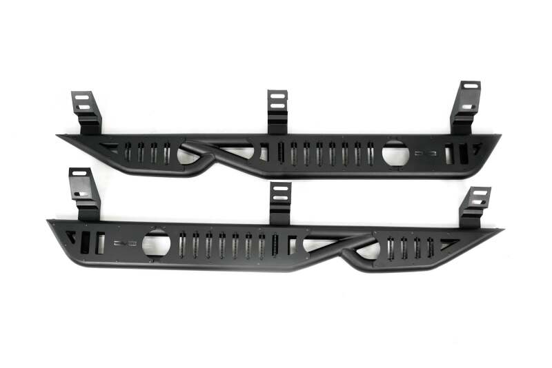 DV8 Offroad 24 - 25 Toyota Land Cruiser OE Plus Side Steps - Black Steel - My Store