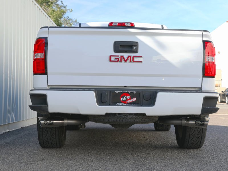 aFe Gemini XV Cat - Back Exhaust System GM Trucks 09 - 18 V6 - 4.3/V8 - 4.8/5.3L - Cut - Out Polished - My Store