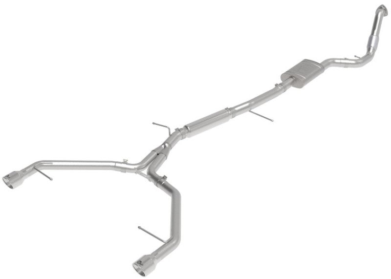 aFe 17 - 19 Audi A4 (B9) MACH Force - Xp 3in to 2.5in 304 SS Cat - Back Exhaust System - Dual Polished Tips - My Store