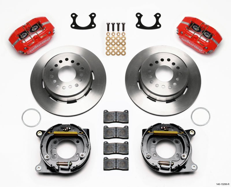Wilwood Dynapro Dust - Boot P/S Park Brake Kit Red Small Ford 2.50in Offset - My Store