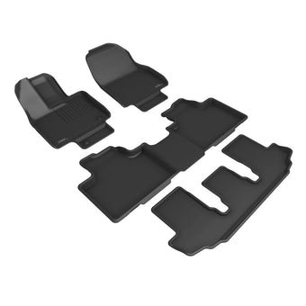 compare product 3D MAXpider 21-22 Toyota Highlander Hybrid 2nd Row Bucket Kagu 1st 2nd 3rd Row - Set (Black)