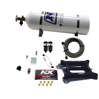compare product Nitrous Express 4150 Hitman 4-BBL Nitrous Kit (100-200HP) w/15lb Bottle