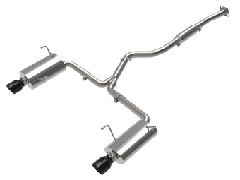 compare product aFe Subaru Forester XT 14-18 H4-2.5L (t) Takeda 2-1/2in to 2-1/4in 304 SS Cat-Back- Black Tip