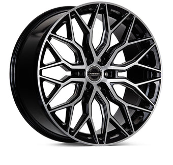 compare product Vossen HF6-3 20x9.5 / 6x135 / ET15 / Deep Face / 87.1 - Brushed Gloss Black Wheel
