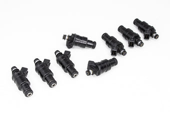 compare product DeatschWerks Universal 550cc Low Impedance 11mm Upper Injector - Set of 8