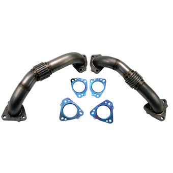 compare product Wehrli 17-24 Chevrolet 6.6L L5P Duramax 2in Stainless Up Pipe Kit w/Gaskets