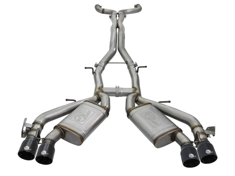 aFe MACHForce XP 3in 304 SS Cat - Back Dual Exhaust w/ Black Tips 16 - 17 Chevy Camaro SS V8 - 6.2L - My Store