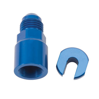 compare product Russell Performance -8 AN Male to 3/8in SAE Quick-Disconnect Female (Blue Single)