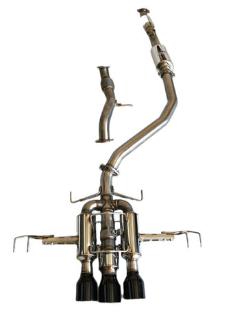 compare product Invidia 22+ HONDA CIVIC TYPE-R FL5 R400 SINGLE LAYER BLACK TIP CAT-BACK (NON POLISH PIPE)