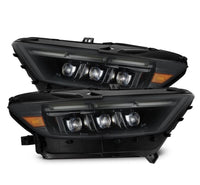 AlphaRex 15 - 17 Ford Mustang NOVA LED Proj Headlights Alpha Black w/Activ Light/Seq Signal/Switch DRL - My Store