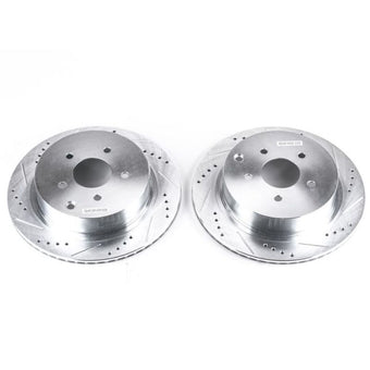 compare product Power Stop 03-12 Infiniti FX35 Rear Evolution Drilled & Slotted Rotors - Pair