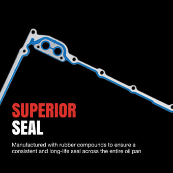 compare product Fel-Pro 07-11 Wrangler Engine Oil Pan Gasket Set - PermaDry Molded Rubber Oil Pan SnapUps Included