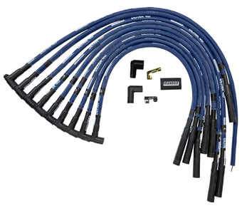 compare product Moroso Chevrolet Big Block Ignition Wire Set - Ultra 40 - Sleeved - HEI - Straight - Blue