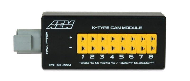 AEM 8 Channel K - Type Thermocouple EGT CAN Module - My Store