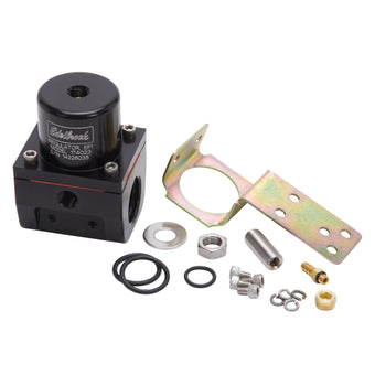 compare product Edelbrock Fuel Pressure Regulator EFI 180 GPH 35-90 PSI -10In/Out -6 Return Black