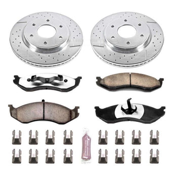 compare product Power Stop 90-99 Jeep Cherokee Front Z36 Truck & Tow Brake Kit