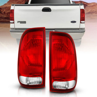 compare product ANZO 1997-2003 Ford F-150 Taillight Red/Clear Lens (OE Replacement)