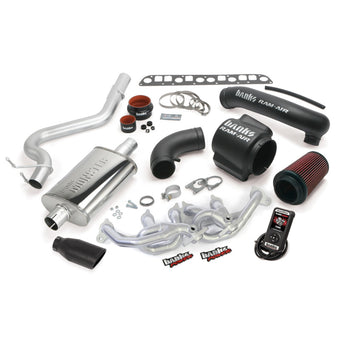 compare product Banks Power 04-06 Jeep 4.0L Wrangler PowerPack System - SS Single Exhaust w/ Black Tip