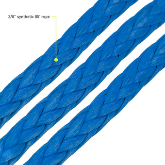 compare product Borne Off-Road Synthetic Rope - 3/8in x 85ft - Blue