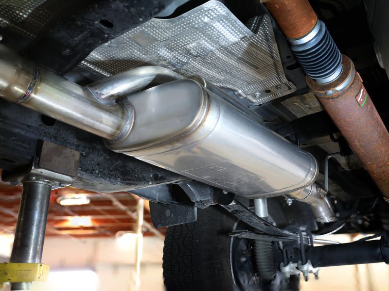 aFe 2024+ Ford Ranger L4 - 2.3L (t) Rock Basher 2.5in 409SS Cat - Back Exhaust - My Store