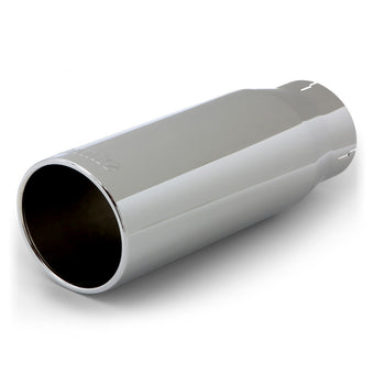 compare product Banks Power Tailpipe Tip Kit - SS Round Straight Cut - Chrome - 3.5in Tube - 4.38in X 12in