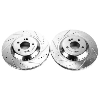 compare product Power Stop 2017 Mercedes-Benz Maybach S550 Rear Evolution Drilled & Slotted Rotors - Pair