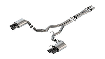 compare product Borla 2024 Ford Mustang GT 5.0L V8 w/ Active Exhaust ATAK Cat-Back Exhaust System - Black Chrome