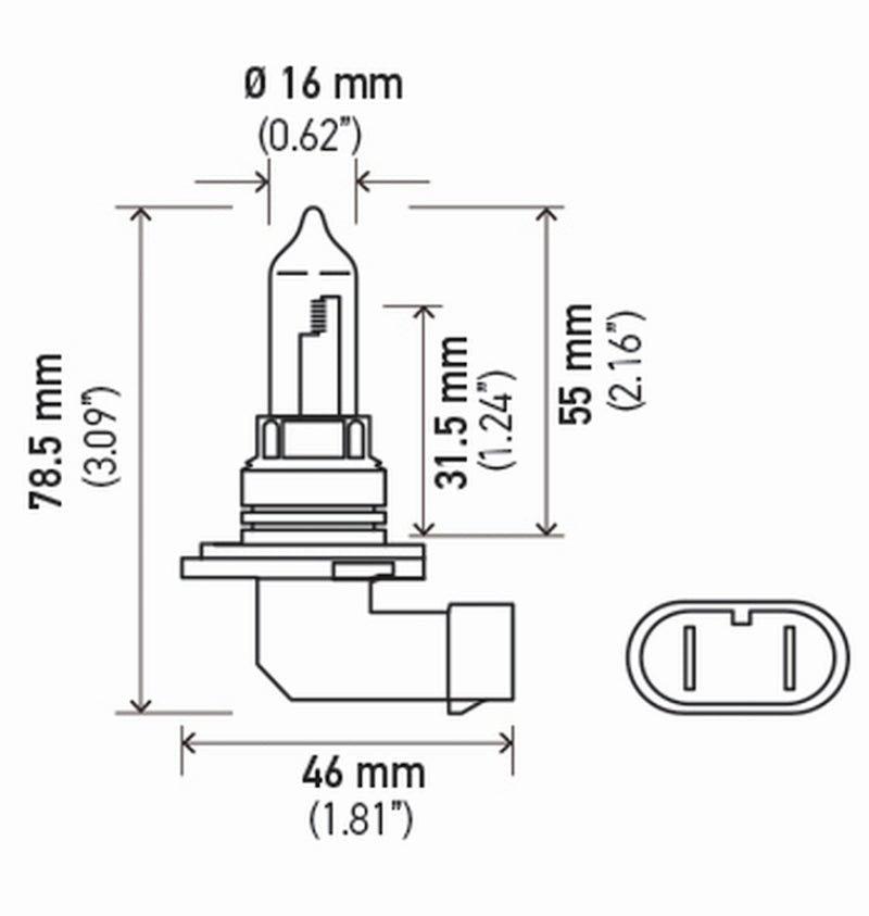 Hella Bulb 9005 12V 65W P20D T4 +50 (2) - My Store