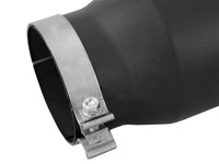 aFe POWER MACH Force - Xp 5in 304 Stainless Steel Exhaust Tip 5In x 7Out x15Lin Bolt - On Right - Blk - My Store