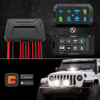 compare product XKGlow XKcommand Bluetooth Switch Panel for Lights 12V Accessory Offroad