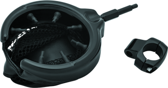 compare product Kuryakyn Drink Holder with Mesh Basket 1 inch Clamp Gloss Black
