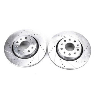 compare product Power Stop 18-19 Jeep Wrangler Front Evolution Drilled & Slotted Rotors - Pair