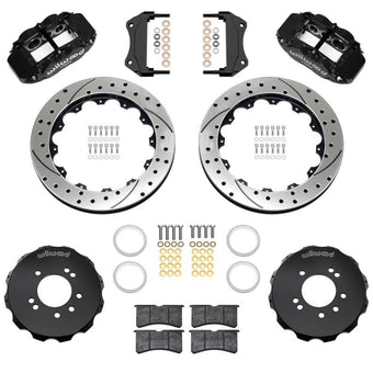 compare product Wilwood 89-98 Nissan 240SX/89-94 Skyline/90-96 300ZX Superlite 6R Fr BBK w/ 12.88in D/S Rotors - Blk