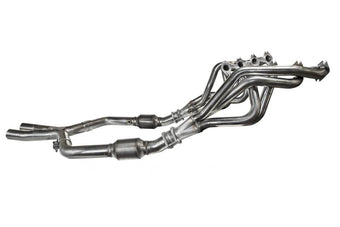 compare product Kooks 05-10 Ford Mustang GT Manual 1 5/8in x 2 1/2in SS Long Tube Headers and OEM Catted SS X Pipe