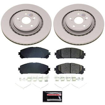 compare product Power Stop 20-22 Toyota Highlander Front Z17 Coated Brake Kit