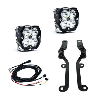 compare product Baja Designs 19-24 Chevy Silverado 1500 Squadron Sport 2.0 A-Pillar Kit (Spot) - Clear