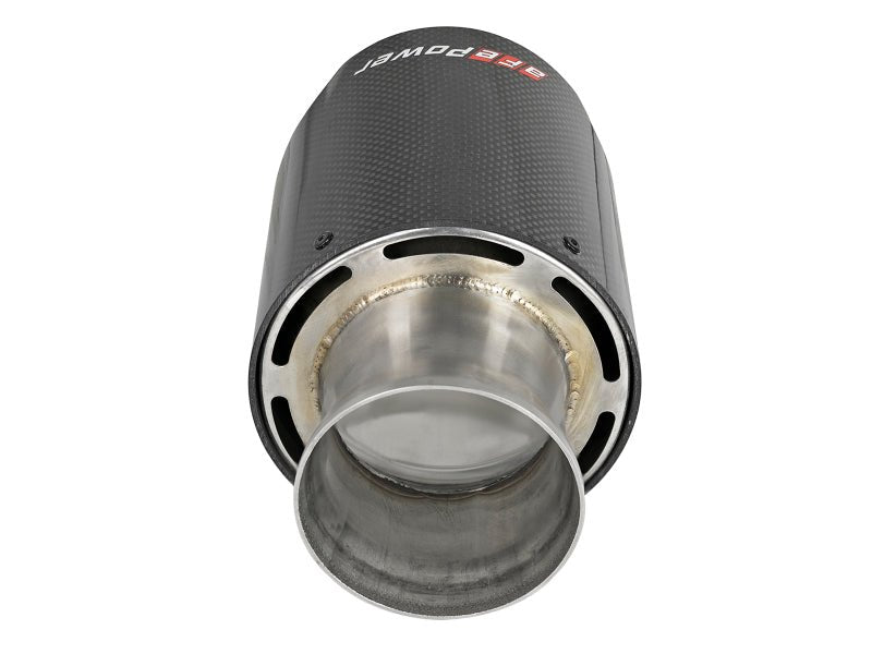 aFe MACH Force - XP 4 - 1/2in Carbon Fiber OE Replacement Exhaust Tips - 15 - 19 Dodge Charger/Hellcat - My Store