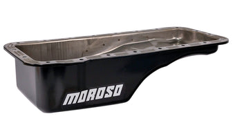 compare product Moroso Ford 352-428 FE Stock (w/Front Sump) Wet Sump 5qt 5in Steel Oil Pan