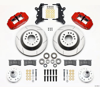 compare product Wilwood Narrow Superlite 6R Front Hub & 1PC Rtr Kit 12.88in-Red 60-68 Ford / Mercury Full Size