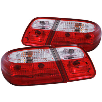 compare product ANZO 1996-2002 Mercedes Benz E Class W210 Taillights Red/Clear G2
