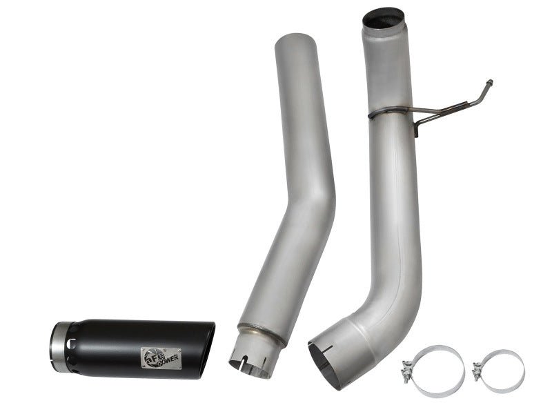 aFe Atlas Exhaust 5in DPF - Back Al Steel 2016 Nissan Titan XD V8 - 5.0L Black Tip - My Store
