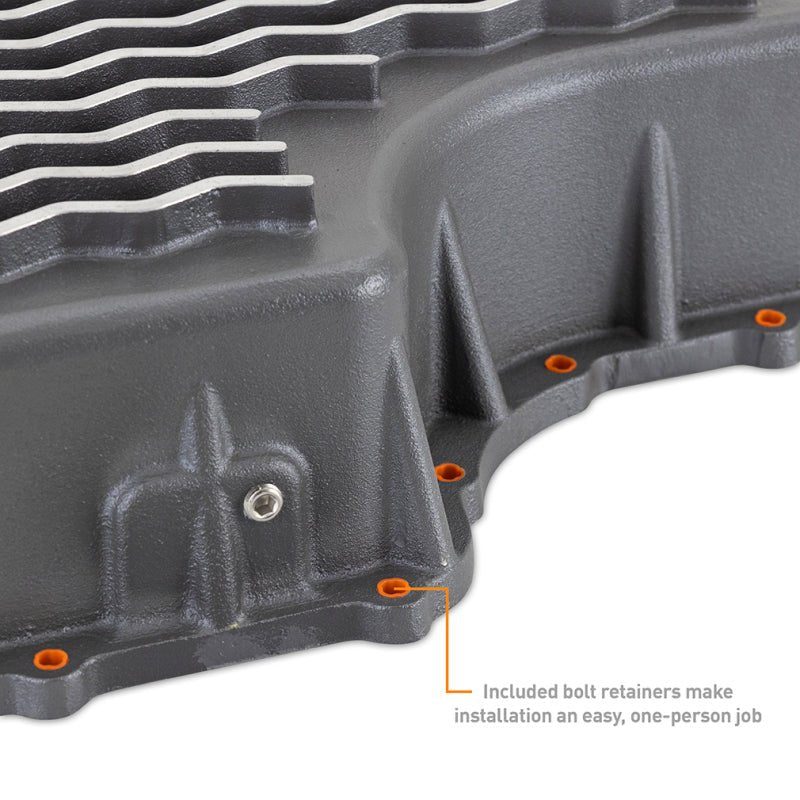 Mishimoto 2011+ Powerstroke 6R140 Transmission Pan - Cast - GR - My Store