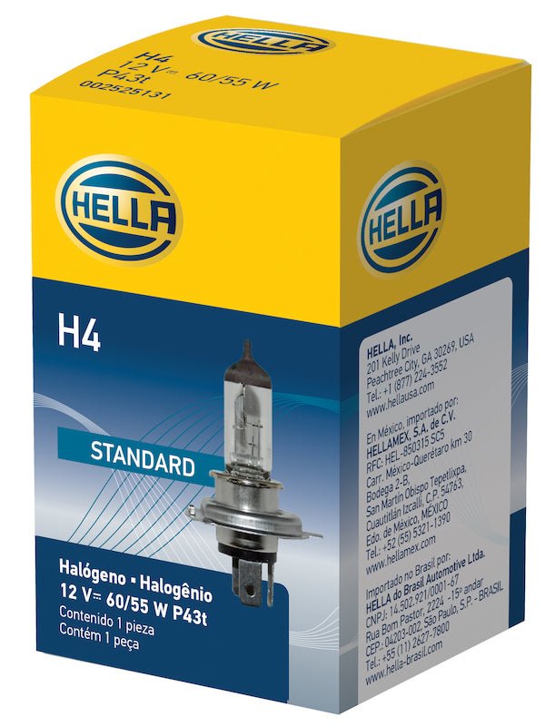 Hella Halogen H4 12V 60/55W Bulb - My Store