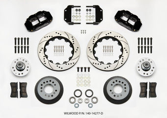 compare product Wilwood Narrow Superlite 6R Front Hub Kit 14.00in Drilled Magnum Force Drop Spindle