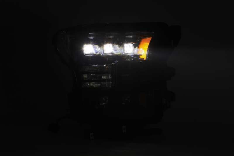 AlphaRex 17 - 20 Ford Raptor NOVA LED Proj Headlights Plank Style Alpha Black w/Activ Light/Seq Signal - My Store