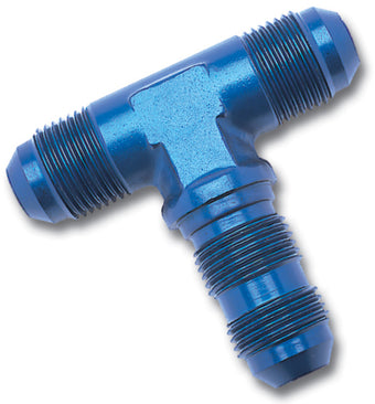 compare product Russell Performance -4 AN Flare Bulkhead Tee Fitting (Blue)