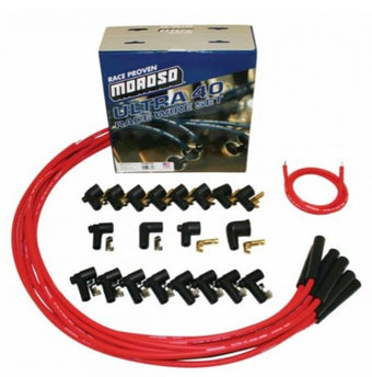 compare product Moroso Universal Ignition Wire Set - Ultra 40 - Unsleeved - Straight - Red