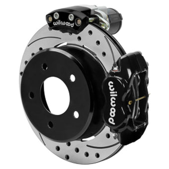 compare product Wilwood 88-98 GM C1500 Rear Electronic Parking Brake Kit Black 12.19in SRP Rotor 3.25in Offset